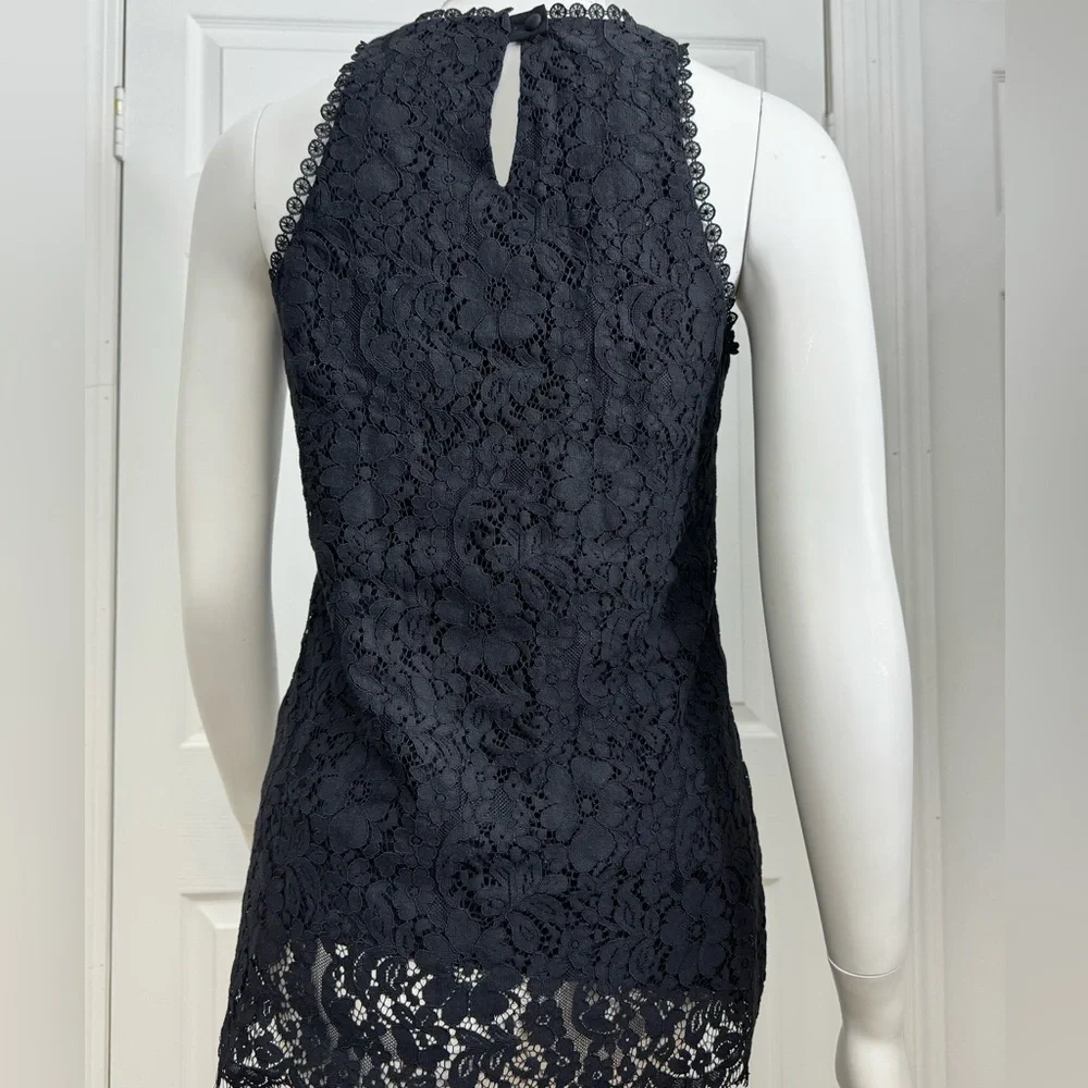 Cabi Black Lace Detail Top Size XS - Picture 6 of 10